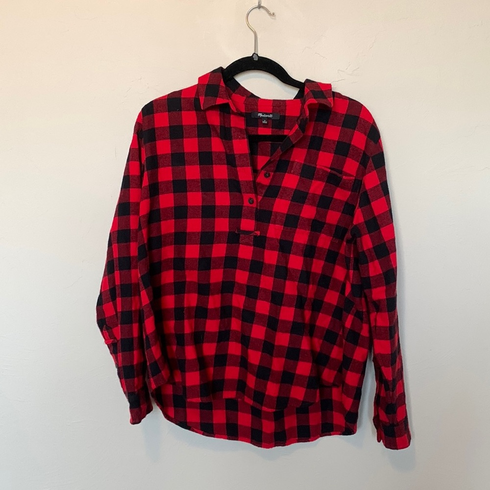 Madewell buffalo plaid button down